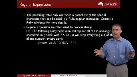 4   5   Module 4 Lecture 4  String, Regular Expressions and Symbols 14 24