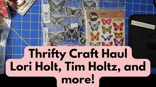 Thrifty Craft Haul  Lori Holt Quilting, Tim Holtz stamps, and more!