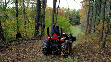 Max taking the Cub Cadet EX3200 for a ride