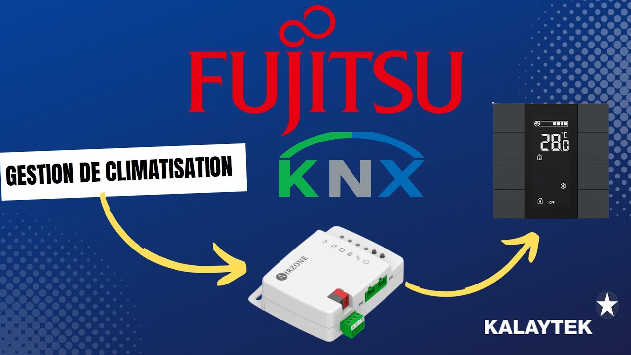 Programmation domotique knx ets gestion climatisation depuis iswitch