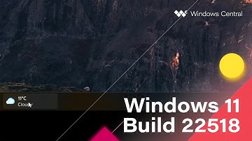 Windows 11 Build 22518 - Voice Access, Weather Button, Desktop Spotlight, Notepad