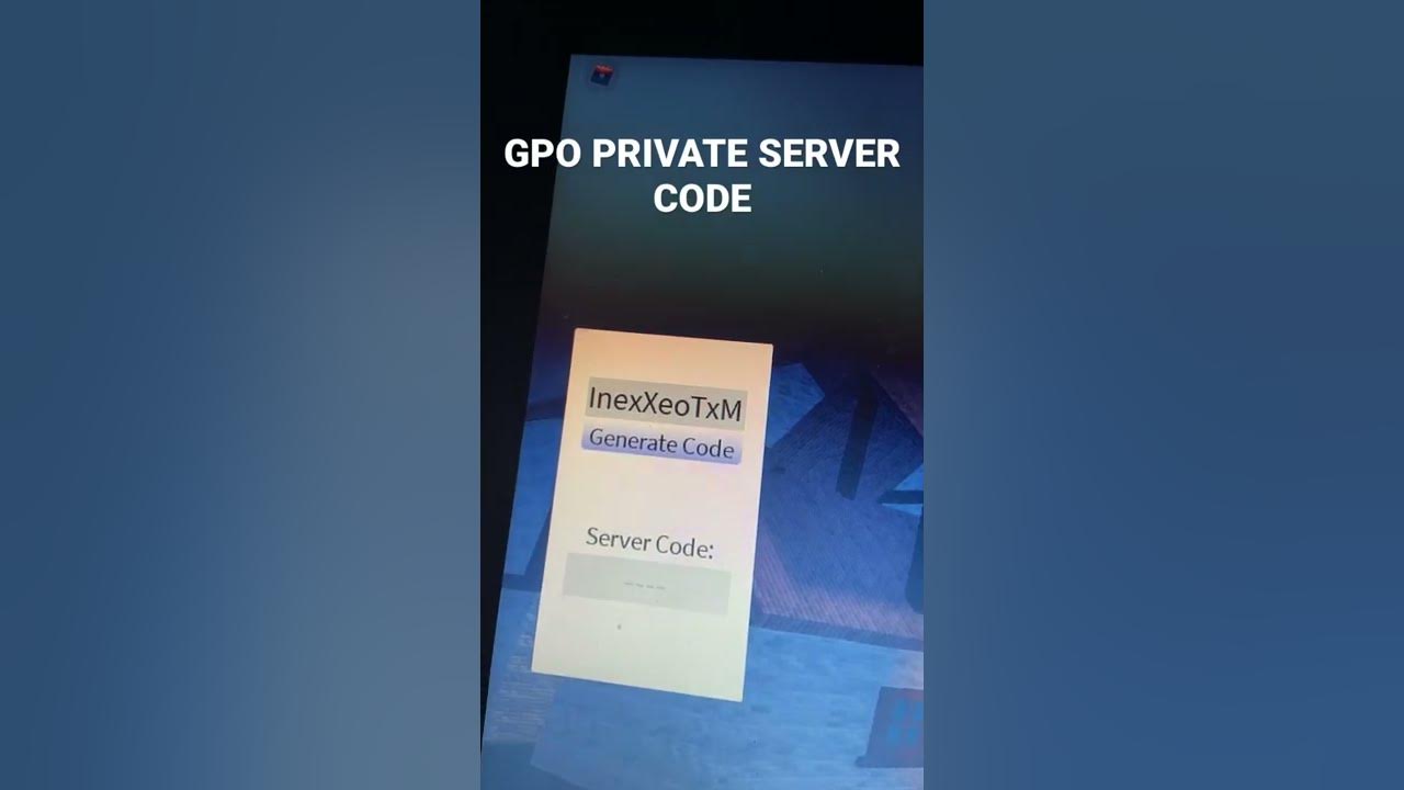 Gpo private server code youtube