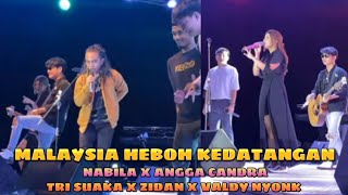 FULL LIVE PERFORM TRI SUAKA X NABILA X ZIDAN X VALDY NYONK X ANGGA CANDRA DI MALAYSIA