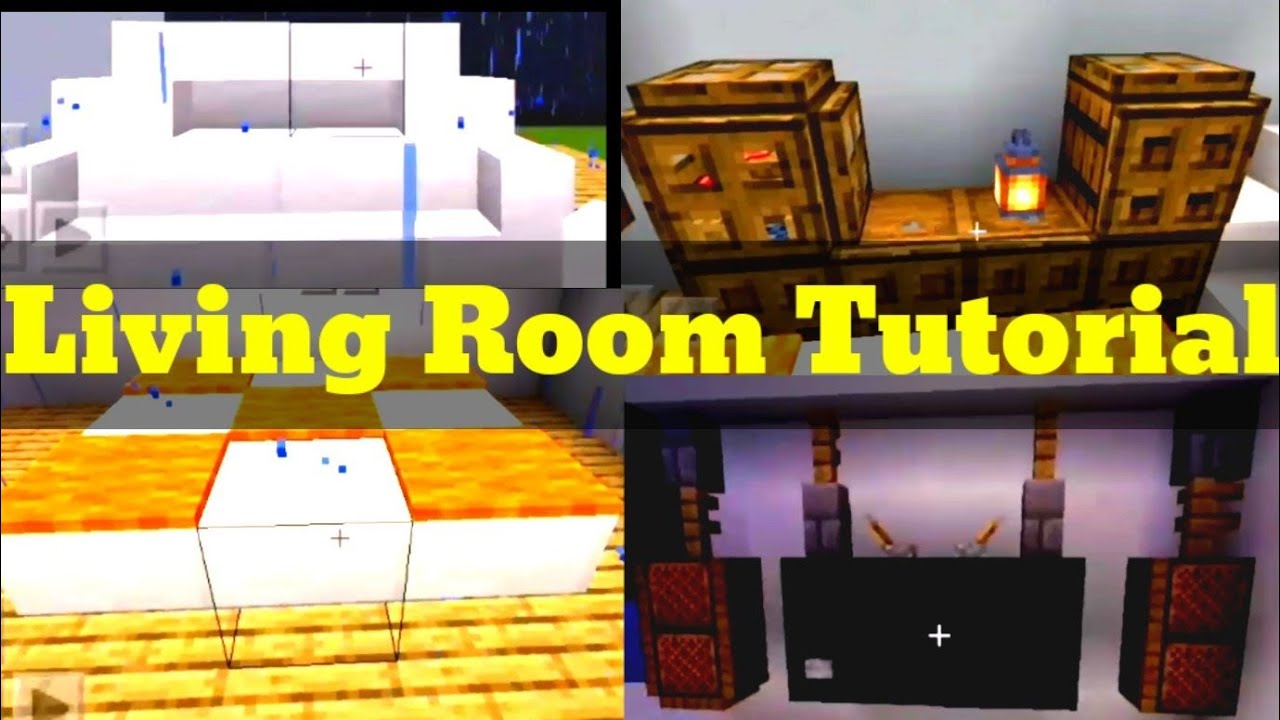 How to make a modern Living Room in Minecraft ? | Tutorial for