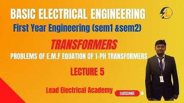 5 problems on E M F equation of single phase transformer
