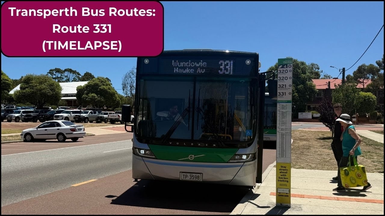 Transperth Bus Routes: Route 331 (TIMELAPSE) - YouTube