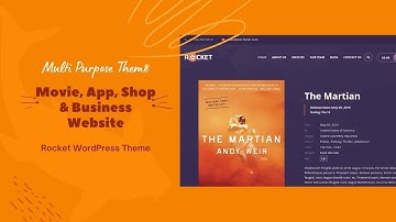 App Landing, Movie Listing, and Shop Website | Creative Multipurpose Theme | Rocket WordPress Theme