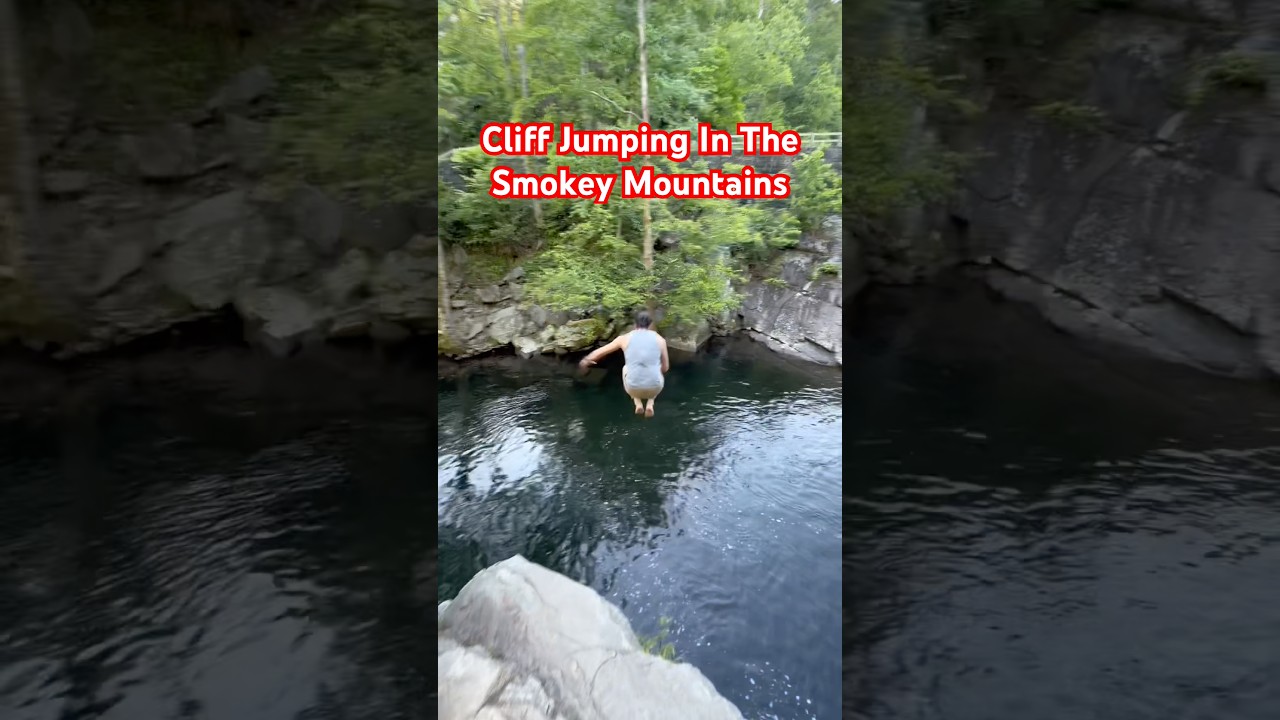 Hidden Cliff Jump Spot in the Smokies #SmokyMountains #CliffJump #TheSinks #Tennessee #Adventure