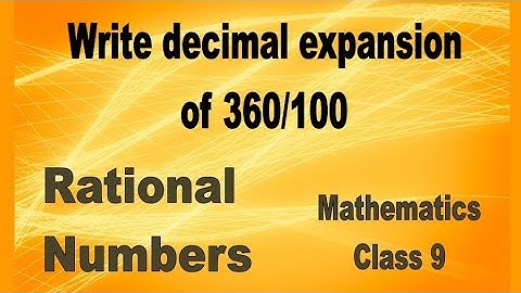 Ex 1.3 q1 decimal expansion of 36/100