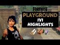 Playground 1v1 Highlights! (Fortnite Battle Royale)