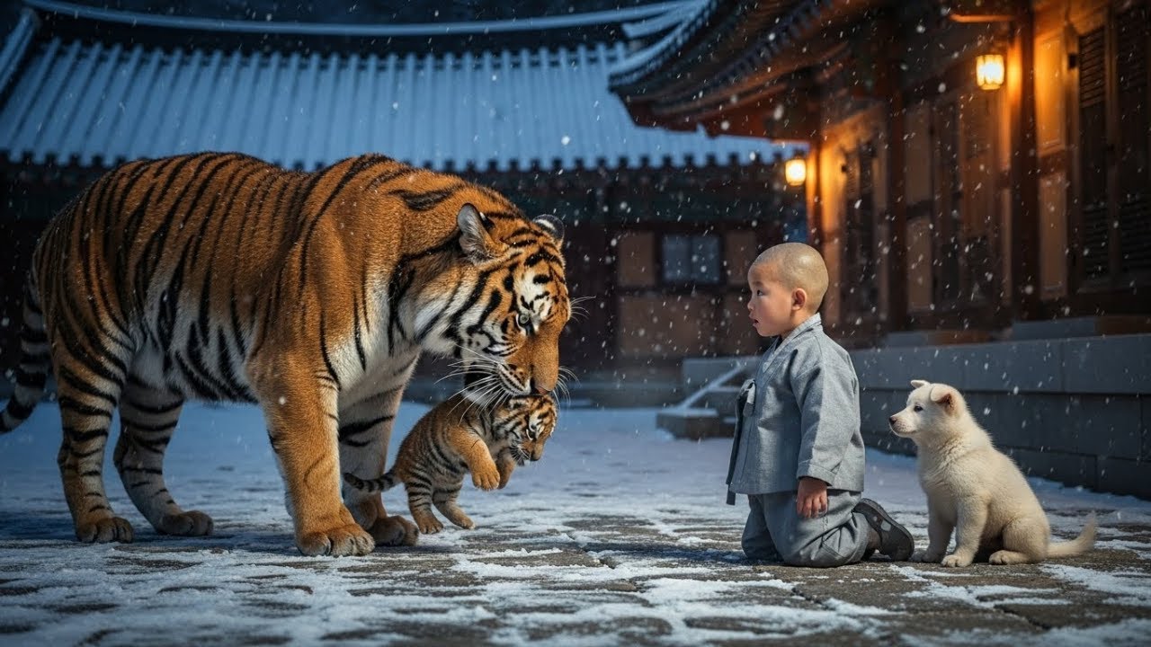 "어미 호랑이가 아이 앞에 새끼를 맡기고 돌아섰다. 절대 키우면 안 되는 것을 키운 늙은 스님이 10년간 숨긴 비밀"