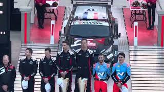 Podium Rally Monte-Carlo2025 - National Anthem Of The France