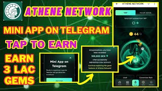 Athene Network Telegram Mining | Athene Network Telegram app |How to Join Athene Network on telegram