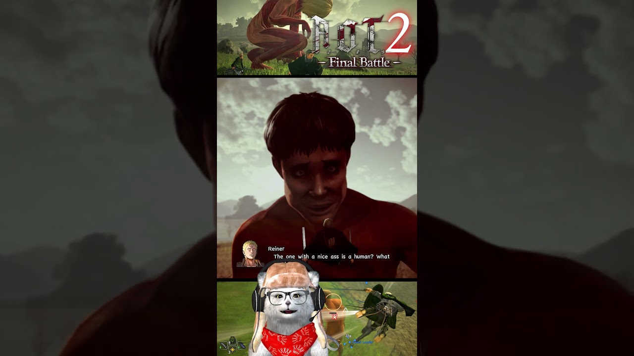 GHEMIE TERTANGKAP TITAN DAN DI TOLONG REINER 