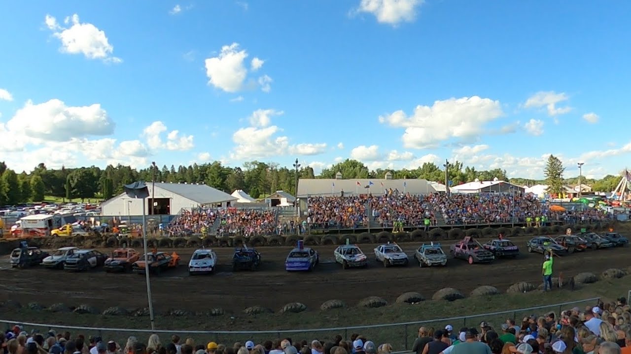 Demolition Derby Goodhue County Fair IMP day 3 part 1 derby YouTube