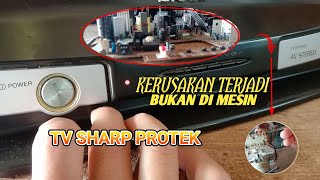 Sharp TV protection, damage is not in the machine || Sharp Alexander Slim TV protection