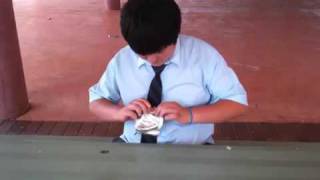 Eatin rubbish At Marist