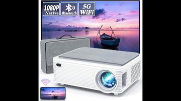 WISELAZER 4K Outdoor Projector, 1080P 7500L HD Home Cinema, 5G Wireless Portable Home Theater