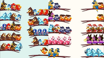 Bird Sort 2 Color Puzzle 🦅  Gameplay iOS Android | Fun Cool Game Play 2025 Birds Sound