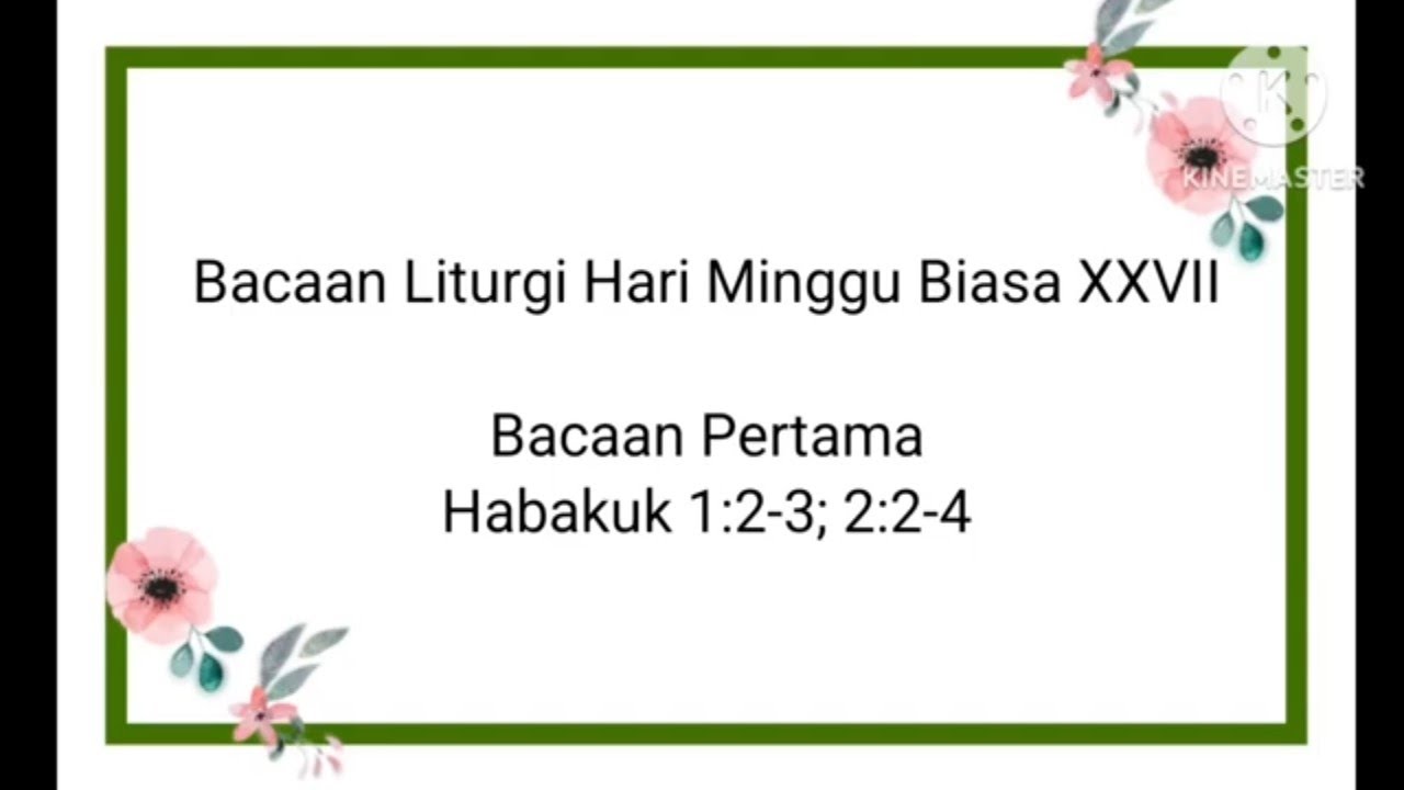 Bacaan Pertama Minggu 5 Oktober 2025