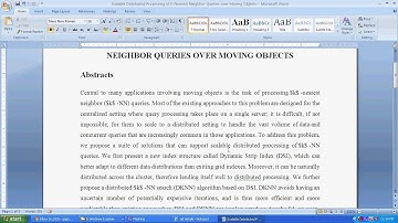 SCALABLE DISTRIBUTED PROCESSING OF K NEAREST NEIGHBOR QUERIES OVER MOVING OBJECTS