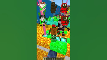 Squid Game in Minecraft BUT Every Challenge is a New Character!#minecraft   #squidgame#shorts#gaming