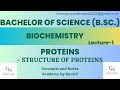 Proteins || Structure of proteins || Biochemistry || For B.Sc students || Academy by Ayushi