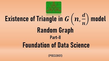 Existence of triangle in G(n,d/n) model | Random Graph | MSc Mathematics