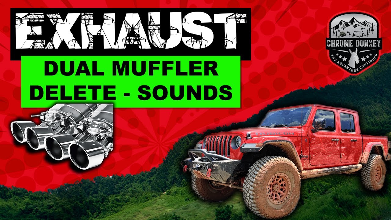 2020 Jeep Gladiator Rubicon - Muffler Delete Exhaust Sound - YouTube