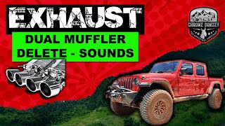 2020 Jeep Gladiator Rubicon - Muffler Delete Exhaust Sound