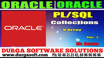 Oracle Tutorial||onlinetraining||pl/sql||Collections||V Array  Part - 2 by Basha