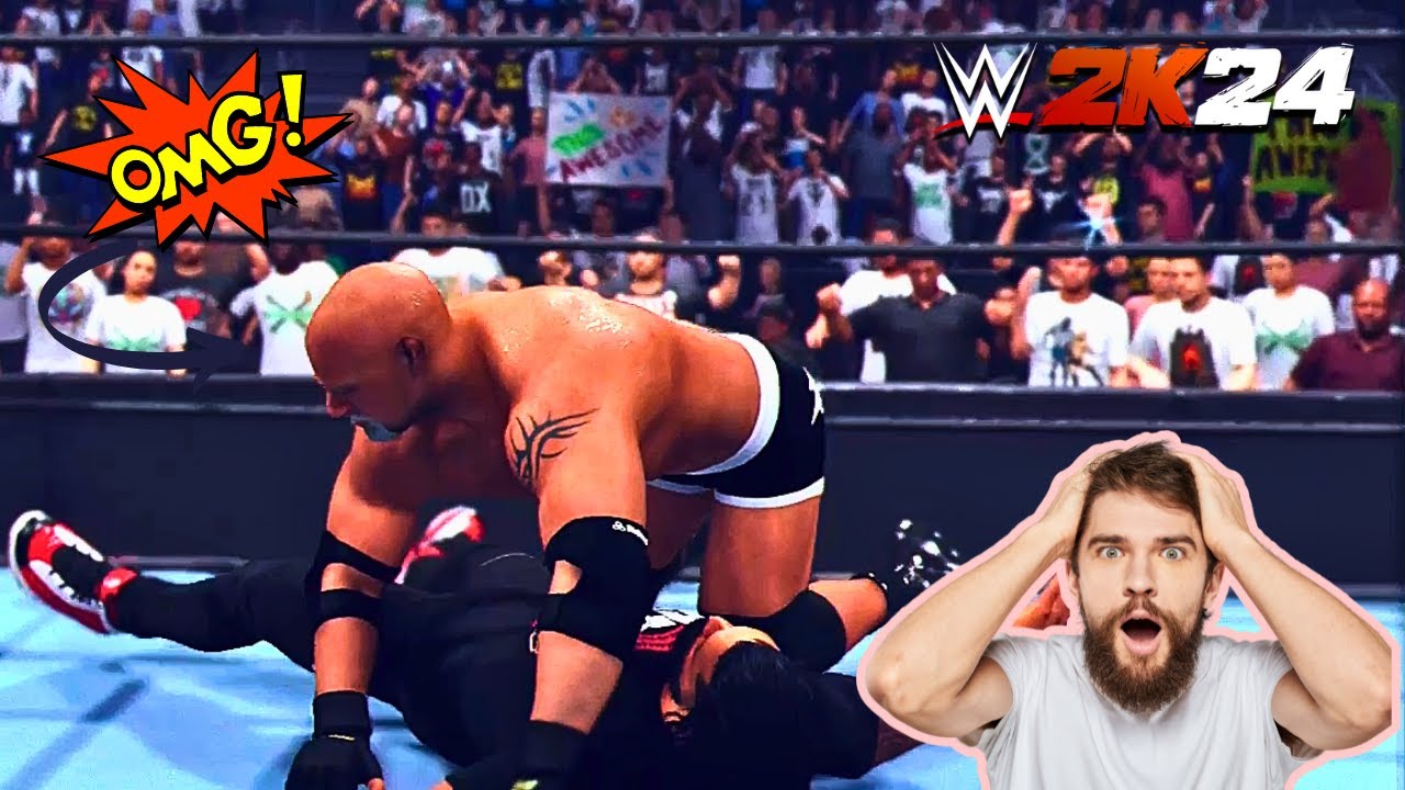 Goldberg’s 2 Spears & Jackhammer vs Roman Reigns’ Resilience!  WWE 2K24 PS5 Gameplay