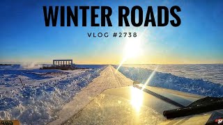 WINTER ROADS | My Trucking Life | Vlog #2738