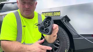 TESLA CYBER TRUCK CHARGING HACK ! EV-JECT SAFE ADAPTOR WORKS 2 WAYS BY ROGER E WALDMAN 584TREE.COM
