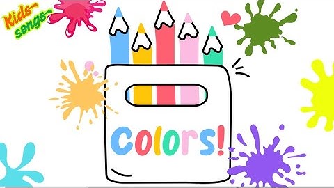 Bé học Tiếng Anh màu sắc | Colors in English | Lear English | Kids songs