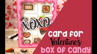Box of Chocolates Card Paper Craft SVG File