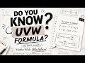 Do You Know UVW Formula? 🤯 | Derivative Shortcut Explained