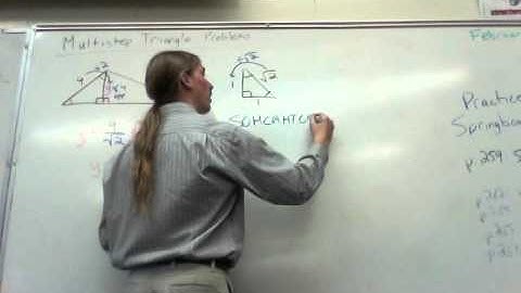 Multi Step Triangle Problem (Sp. Right and Trig)