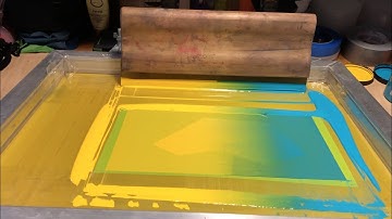 Split Fountain Screen Printing