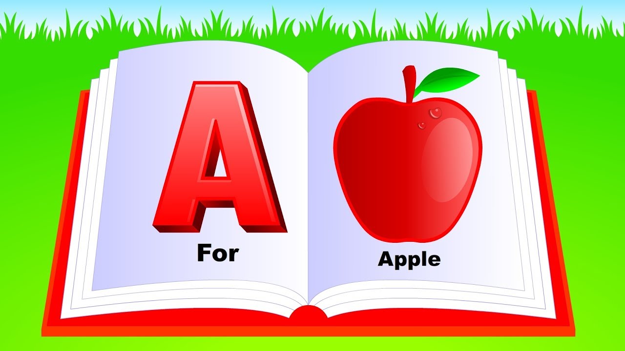 Learn Alphabet A To Z Abc Preschool Book Learning A For Apple Phonetics Youtube