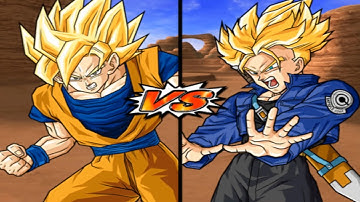 The Super Saiyan Challenge: Goku (End) SSJ vs. Future Trunks SSJ | Dragonball Z Budokai Tenkaichi 3
