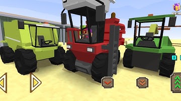 How to customize the tractors for harvesting season - Blocky Farming and Racing Simulator 4K game
