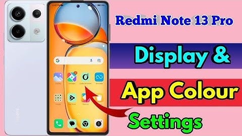 redmi note 13 pro app color change, redmi note 13 pro app icon color change