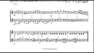 Duos Abécédaires No 1 - F. Mazas Op. 85, No. 1, 1st Movement - Allegro Moderato