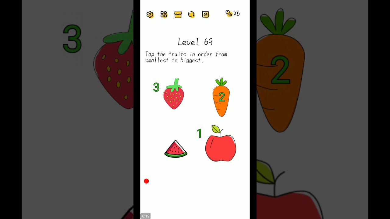 SUPER BRAIN LEVEL 69 ANSWERS SUPER BRAIN TAP THE FRUITS IN ORDER FROM SMALLEST TO BIGGEST