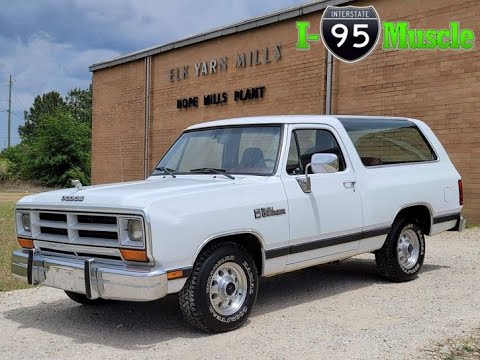 1989 Dodge Ramcharger at I-95 Muscle - YouTube
