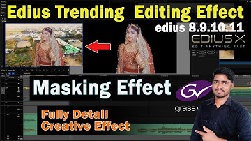 CREATIVE MASKING TRANSITION IN EDIUS | Mask Effect in Edius 2024