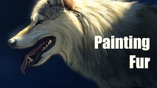 How to Paint Fur - Photoshop - Wolf Portrait