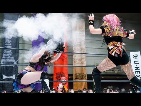 【スターダム】『パウダー対策はして来てんだよ！』ラム会長のエクトプラズムをブロック！レフェリーに誤爆でRebel&Enemyが反則負け！-1.15大阪大会-【STARDOM】