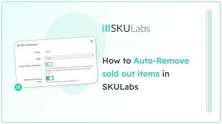 How to auto remove sold out items in SKULabs